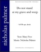 Do not stand at my grave and weep SATB choral sheet music cover